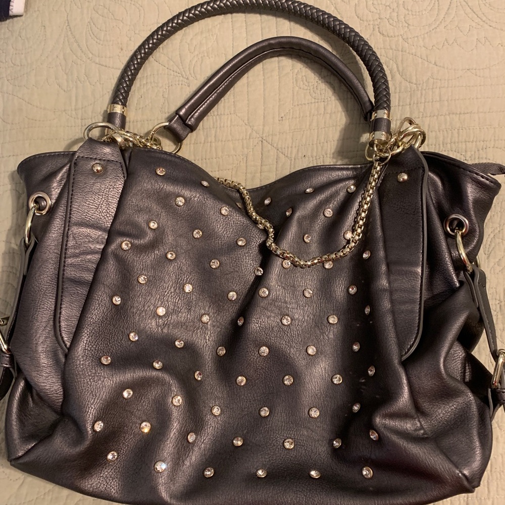 Metallic Grey Charming Charlie Purse